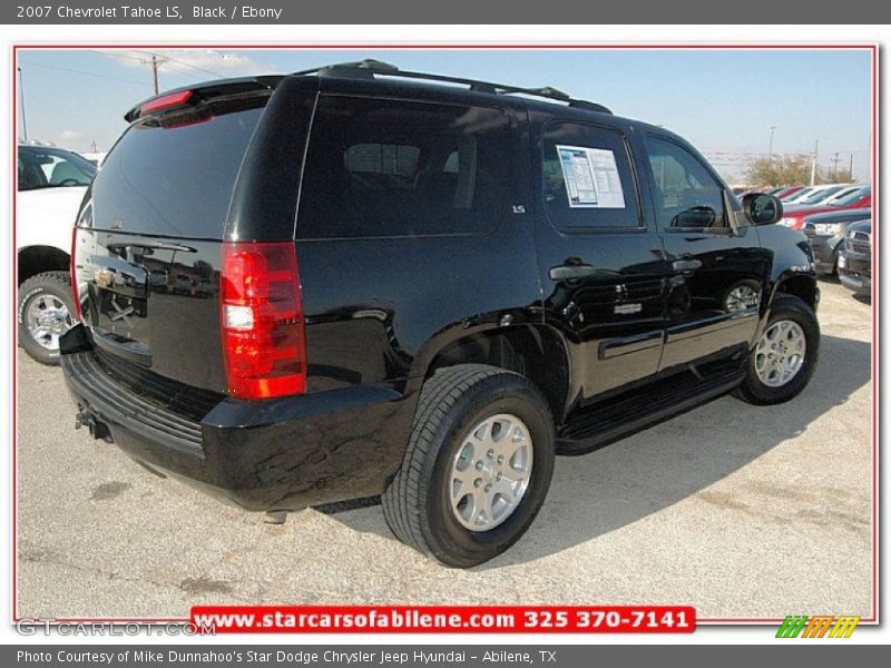 Black / Ebony 2007 Chevrolet Tahoe LS