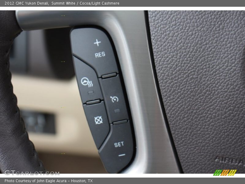 Summit White / Cocoa/Light Cashmere 2012 GMC Yukon Denali