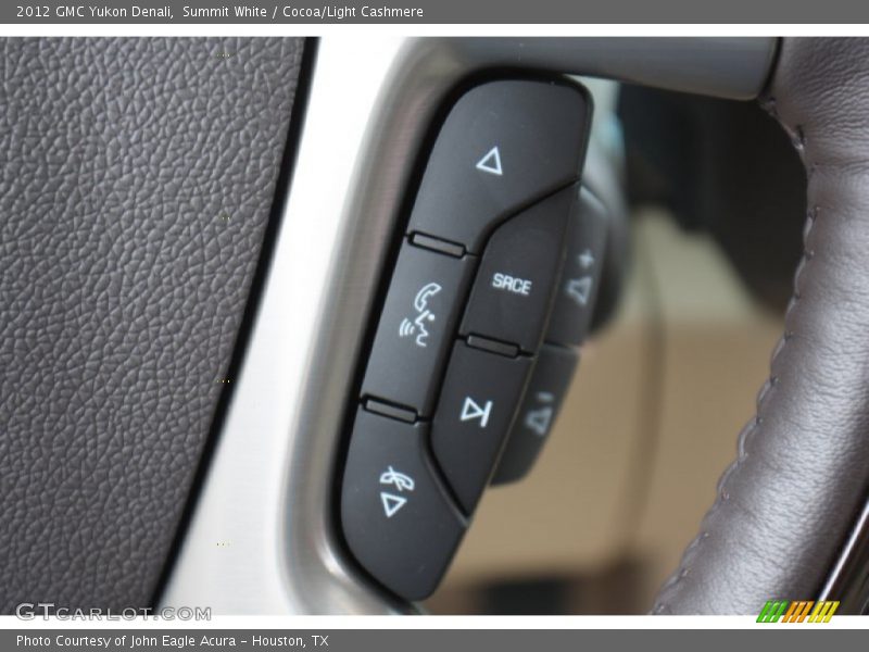 Summit White / Cocoa/Light Cashmere 2012 GMC Yukon Denali