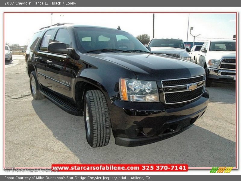 Black / Ebony 2007 Chevrolet Tahoe LS