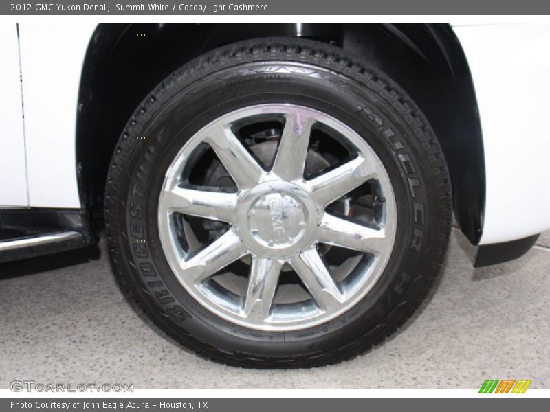 Summit White / Cocoa/Light Cashmere 2012 GMC Yukon Denali