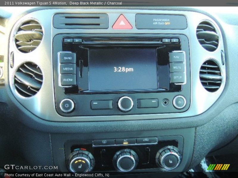 Deep Black Metallic / Charcoal 2011 Volkswagen Tiguan S 4Motion