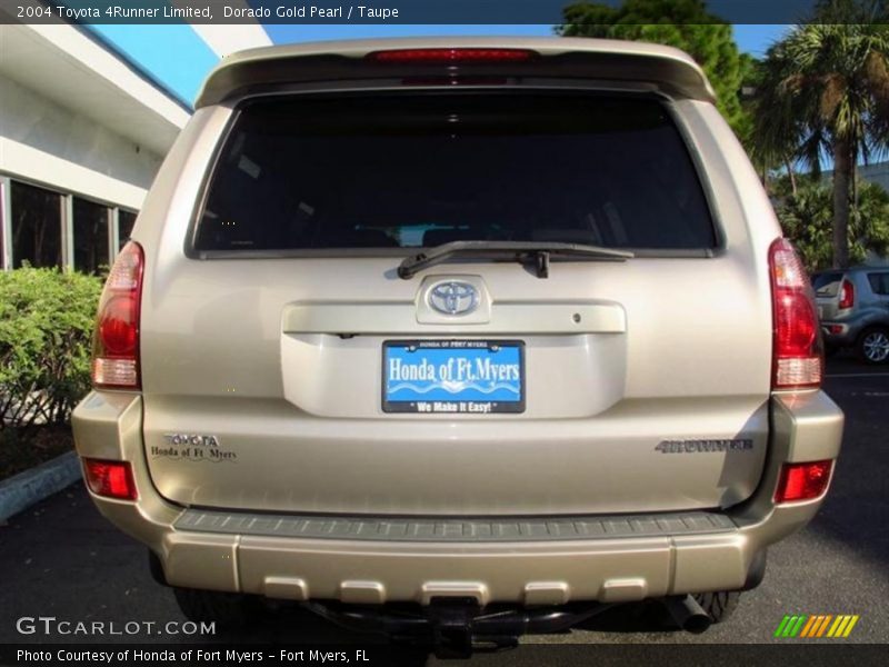 Dorado Gold Pearl / Taupe 2004 Toyota 4Runner Limited