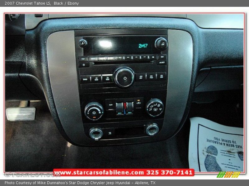Black / Ebony 2007 Chevrolet Tahoe LS