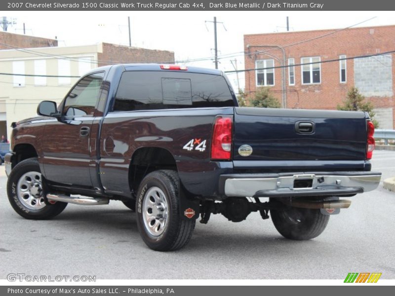 Dark Blue Metallic / Dark Titanium Gray 2007 Chevrolet Silverado 1500 Classic Work Truck Regular Cab 4x4