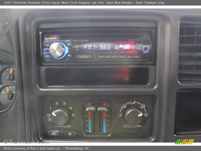 Dark Blue Metallic / Dark Titanium Gray 2007 Chevrolet Silverado 1500 Classic Work Truck Regular Cab 4x4