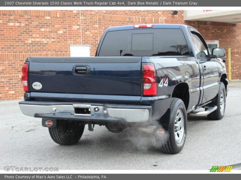 Dark Blue Metallic / Dark Titanium Gray 2007 Chevrolet Silverado 1500 Classic Work Truck Regular Cab 4x4