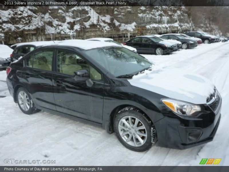 Obsidian Black Pearl / Ivory 2013 Subaru Impreza 2.0i Premium 4 Door