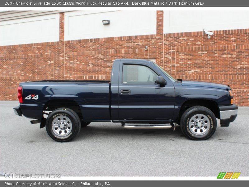  2007 Silverado 1500 Classic Work Truck Regular Cab 4x4 Dark Blue Metallic