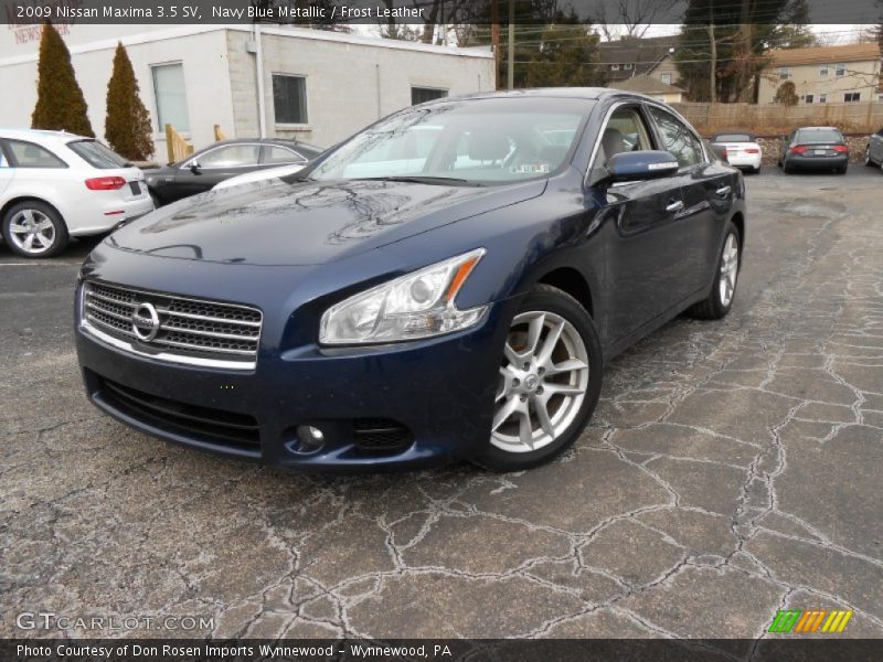 Navy Blue Metallic / Frost Leather 2009 Nissan Maxima 3.5 SV