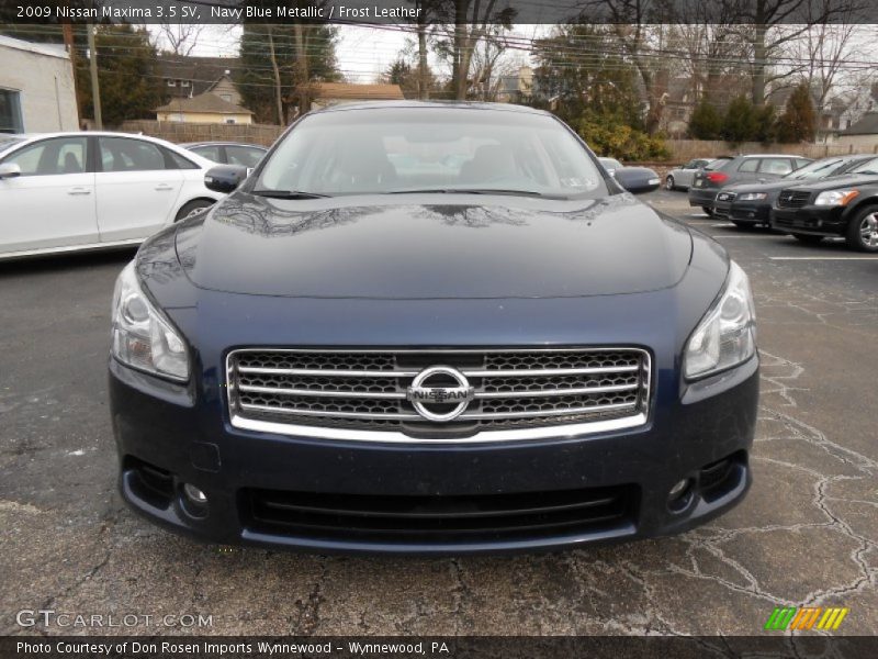 Navy Blue Metallic / Frost Leather 2009 Nissan Maxima 3.5 SV