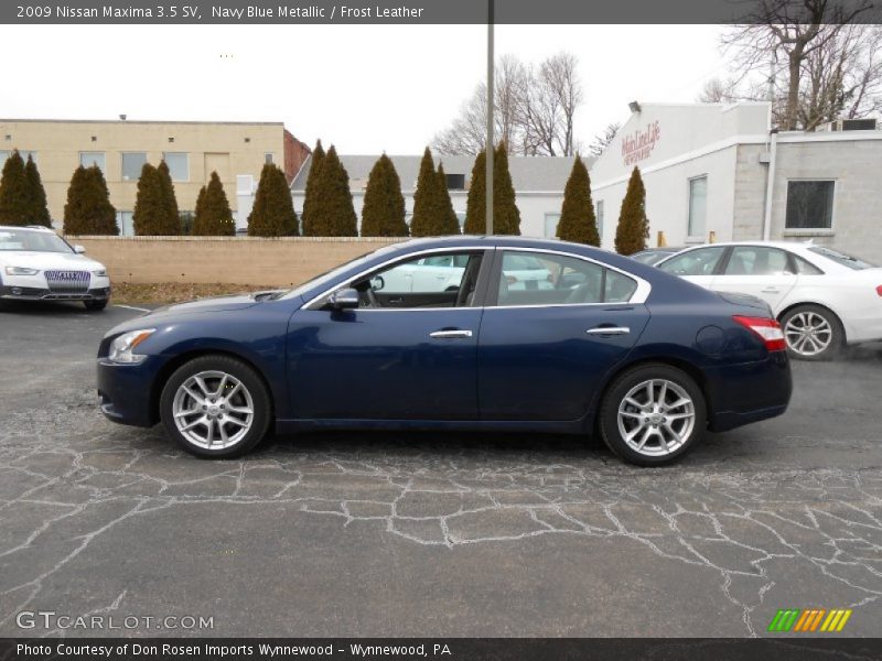 Navy Blue Metallic / Frost Leather 2009 Nissan Maxima 3.5 SV