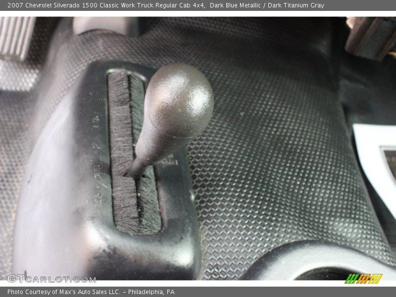 Dark Blue Metallic / Dark Titanium Gray 2007 Chevrolet Silverado 1500 Classic Work Truck Regular Cab 4x4