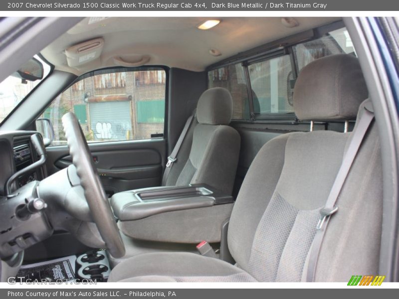 Dark Blue Metallic / Dark Titanium Gray 2007 Chevrolet Silverado 1500 Classic Work Truck Regular Cab 4x4
