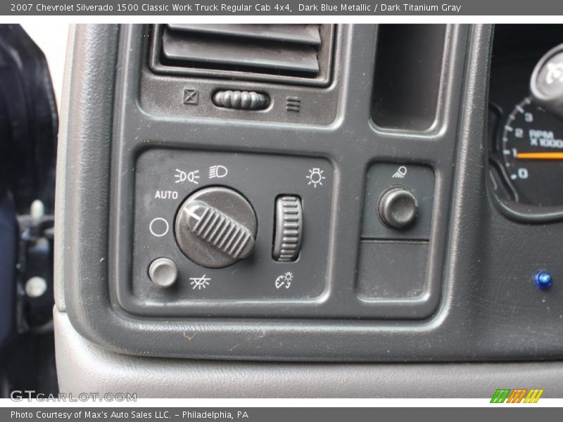Dark Blue Metallic / Dark Titanium Gray 2007 Chevrolet Silverado 1500 Classic Work Truck Regular Cab 4x4