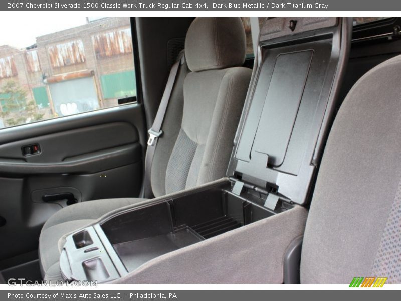Dark Blue Metallic / Dark Titanium Gray 2007 Chevrolet Silverado 1500 Classic Work Truck Regular Cab 4x4