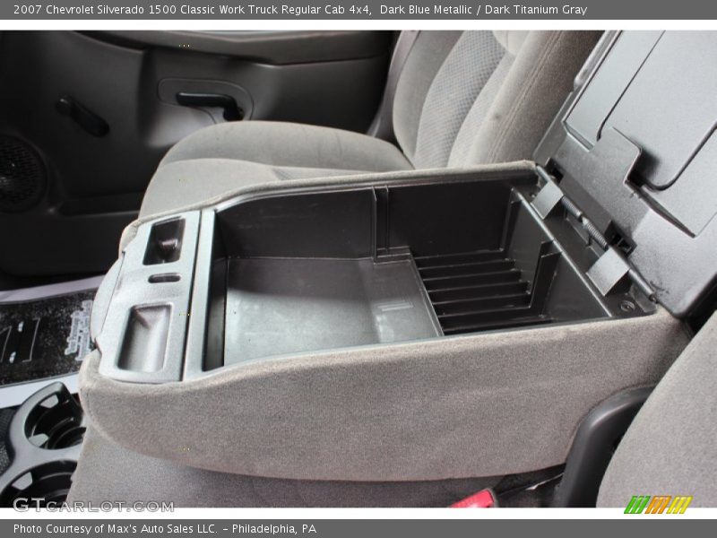 Dark Blue Metallic / Dark Titanium Gray 2007 Chevrolet Silverado 1500 Classic Work Truck Regular Cab 4x4
