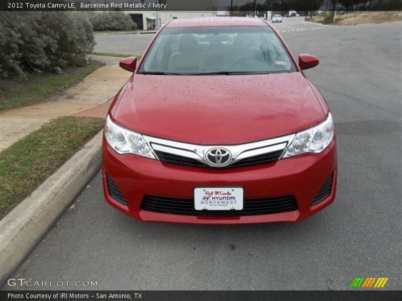 Barcelona Red Metallic / Ivory 2012 Toyota Camry LE