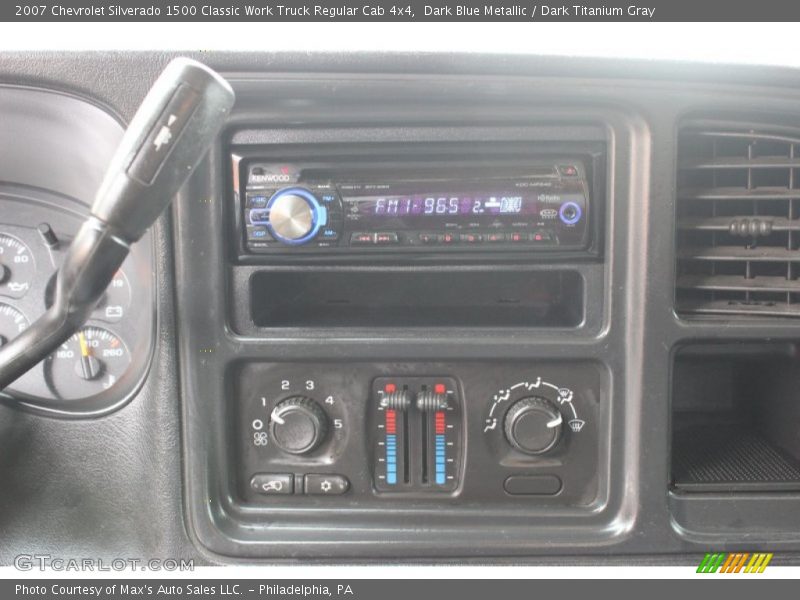 Dark Blue Metallic / Dark Titanium Gray 2007 Chevrolet Silverado 1500 Classic Work Truck Regular Cab 4x4