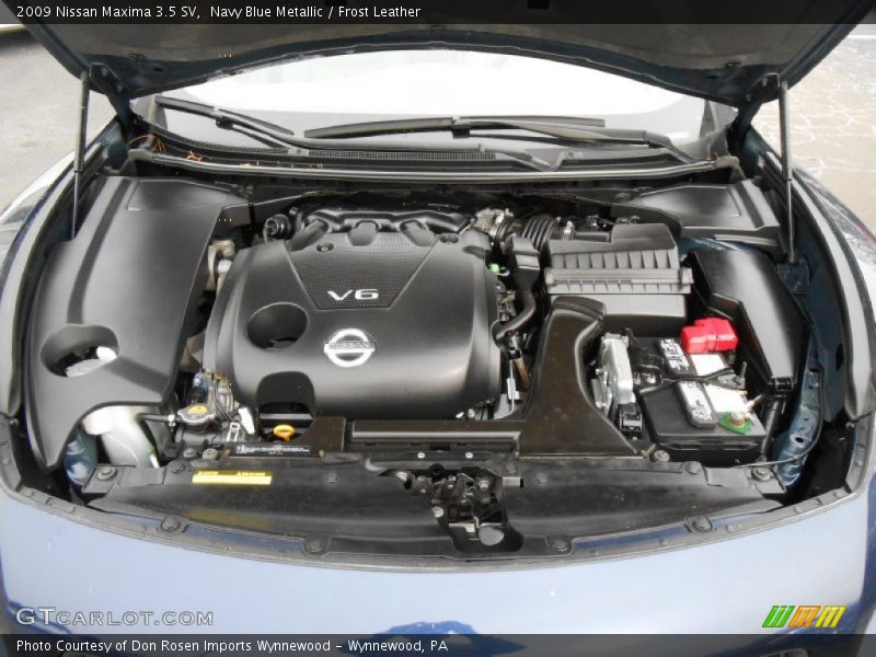 Navy Blue Metallic / Frost Leather 2009 Nissan Maxima 3.5 SV