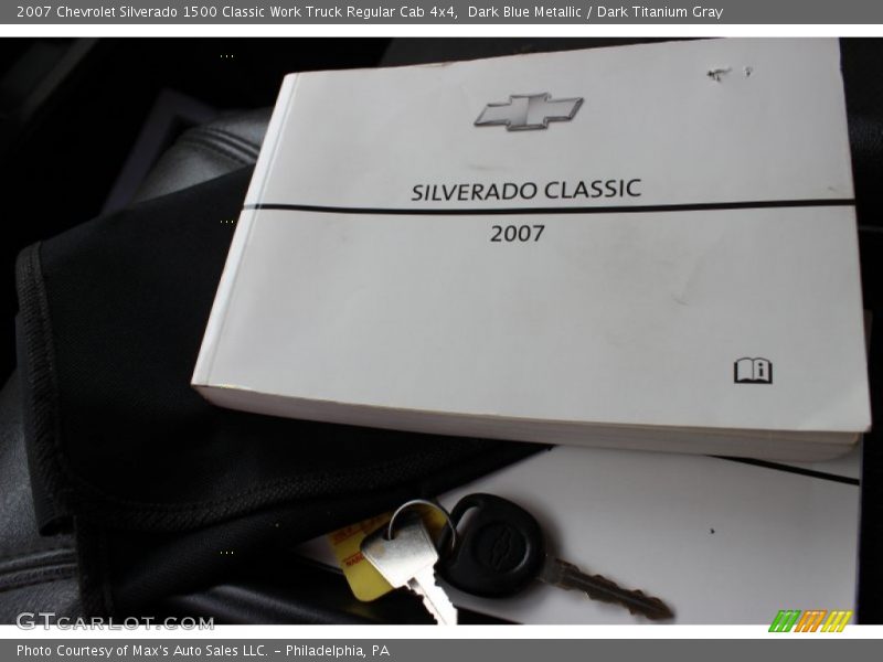 Dark Blue Metallic / Dark Titanium Gray 2007 Chevrolet Silverado 1500 Classic Work Truck Regular Cab 4x4
