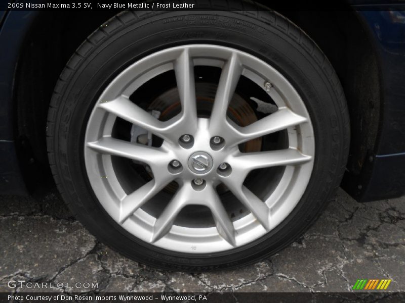 Navy Blue Metallic / Frost Leather 2009 Nissan Maxima 3.5 SV