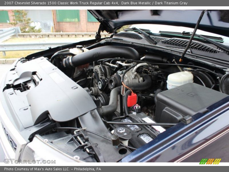 Dark Blue Metallic / Dark Titanium Gray 2007 Chevrolet Silverado 1500 Classic Work Truck Regular Cab 4x4