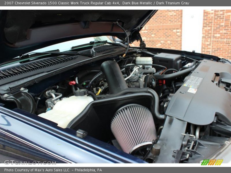 Dark Blue Metallic / Dark Titanium Gray 2007 Chevrolet Silverado 1500 Classic Work Truck Regular Cab 4x4