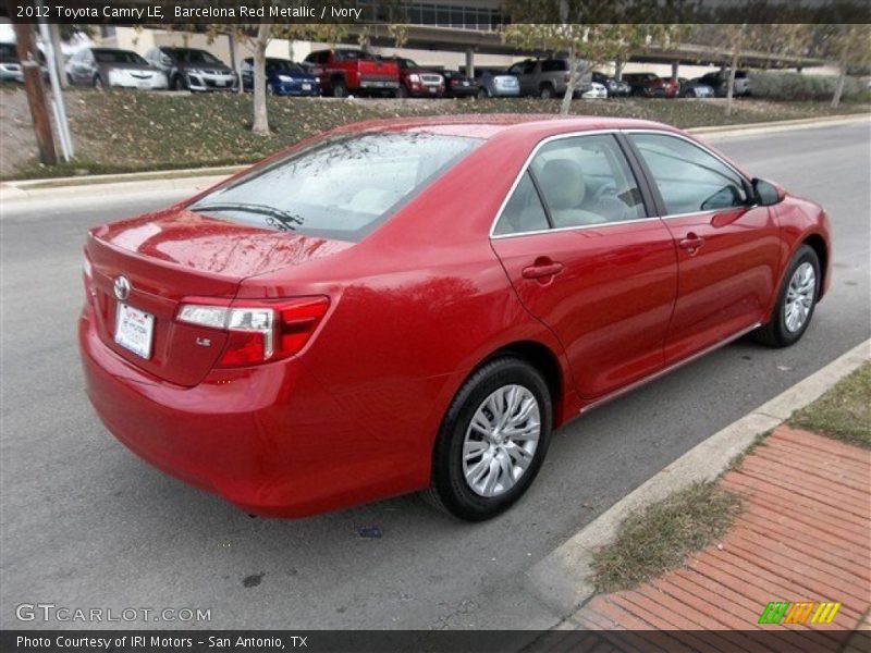 Barcelona Red Metallic / Ivory 2012 Toyota Camry LE