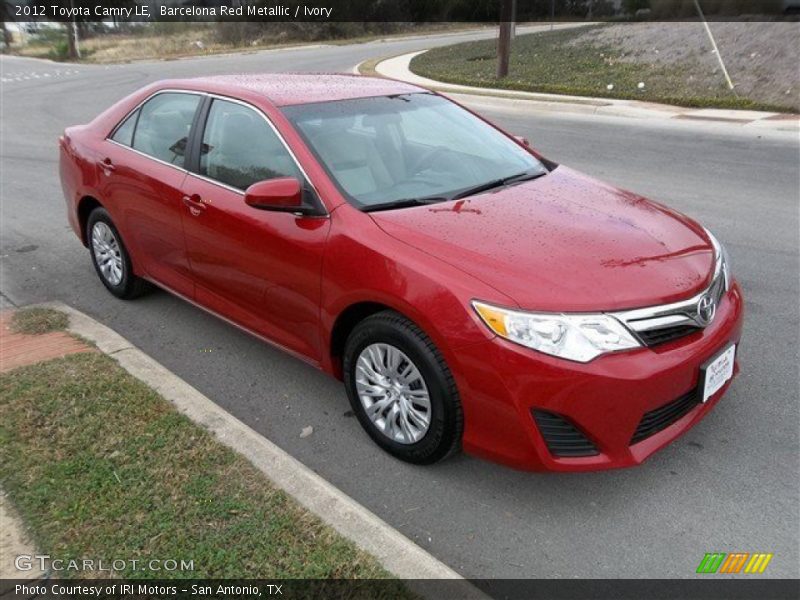 Barcelona Red Metallic / Ivory 2012 Toyota Camry LE