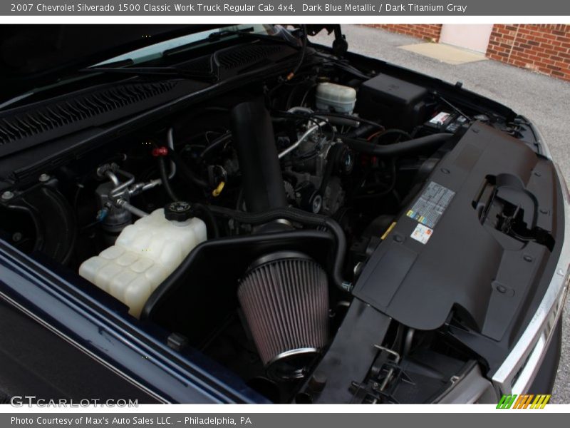 Dark Blue Metallic / Dark Titanium Gray 2007 Chevrolet Silverado 1500 Classic Work Truck Regular Cab 4x4