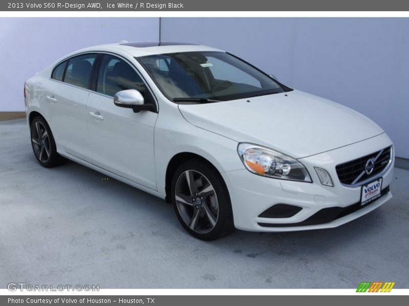 Ice White / R Design Black 2013 Volvo S60 R-Design AWD