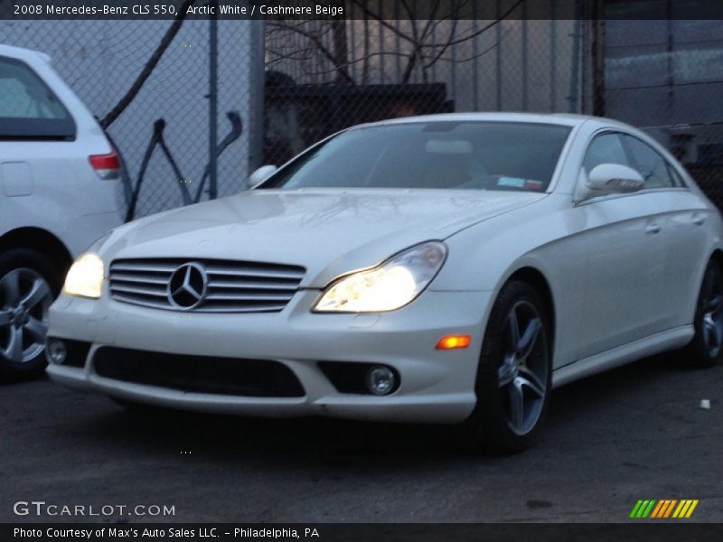 Arctic White / Cashmere Beige 2008 Mercedes-Benz CLS 550