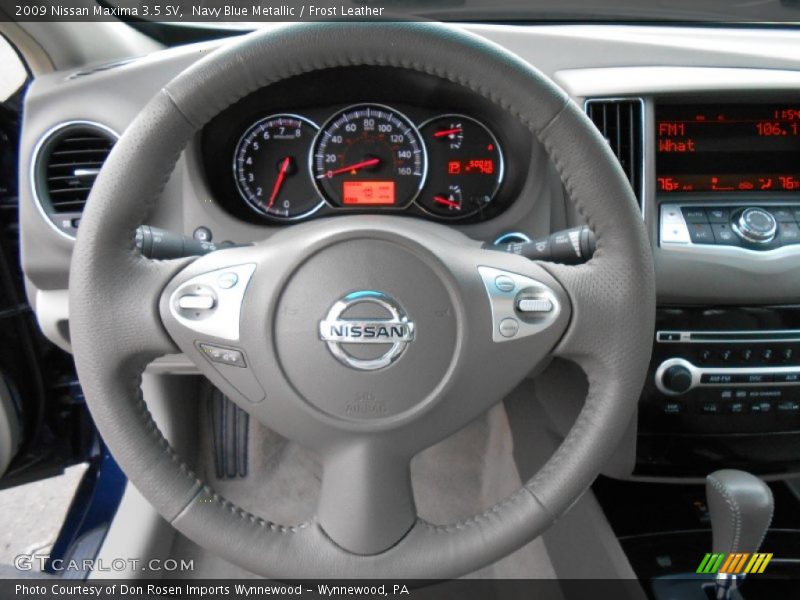 Navy Blue Metallic / Frost Leather 2009 Nissan Maxima 3.5 SV
