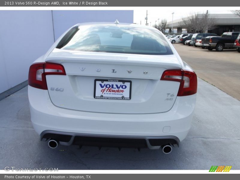 Ice White / R Design Black 2013 Volvo S60 R-Design AWD