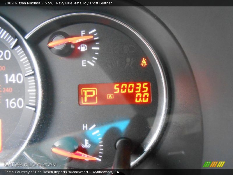 Navy Blue Metallic / Frost Leather 2009 Nissan Maxima 3.5 SV
