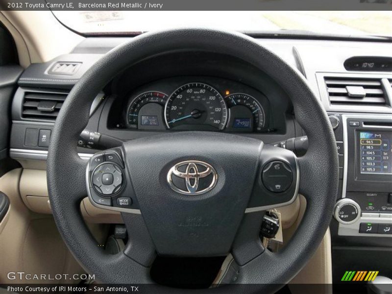 Barcelona Red Metallic / Ivory 2012 Toyota Camry LE