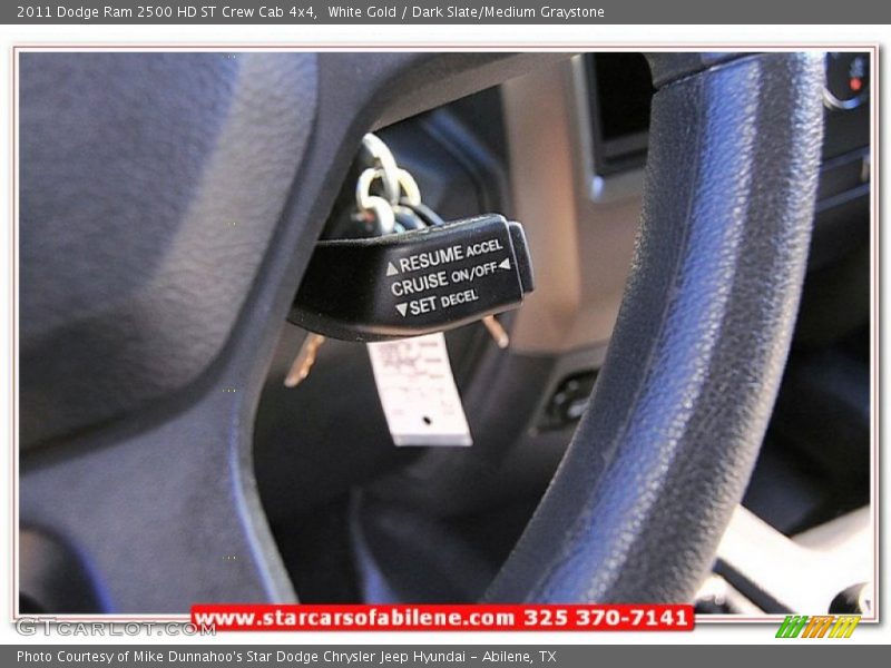 White Gold / Dark Slate/Medium Graystone 2011 Dodge Ram 2500 HD ST Crew Cab 4x4