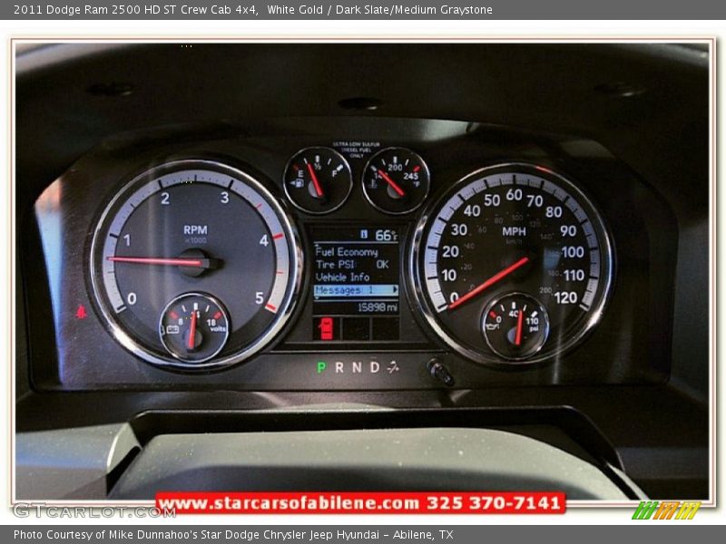 White Gold / Dark Slate/Medium Graystone 2011 Dodge Ram 2500 HD ST Crew Cab 4x4