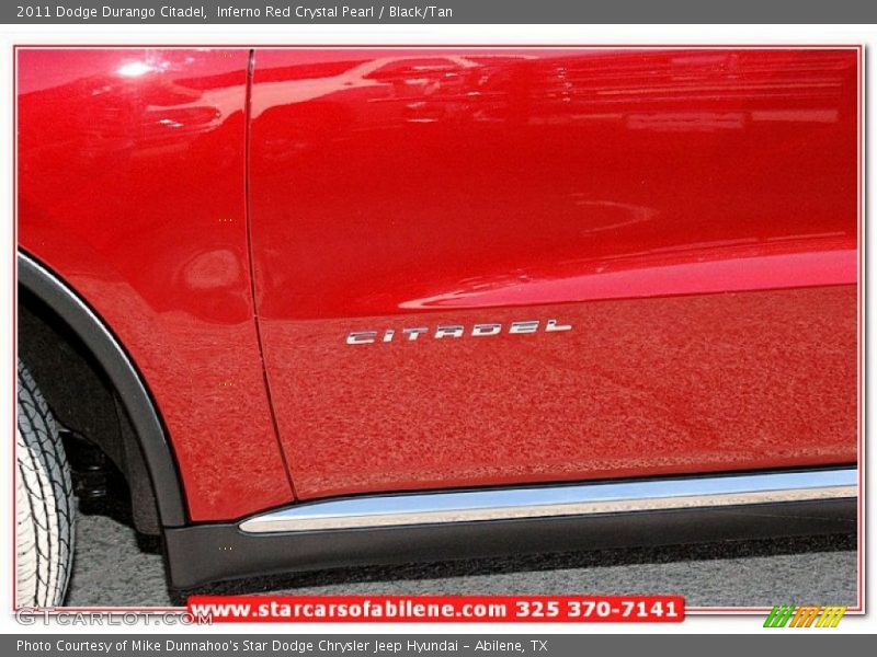 Inferno Red Crystal Pearl / Black/Tan 2011 Dodge Durango Citadel