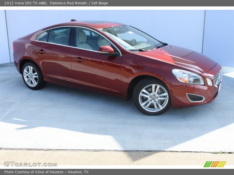 2013 S60 T6 AWD Flamenco Red Metallic