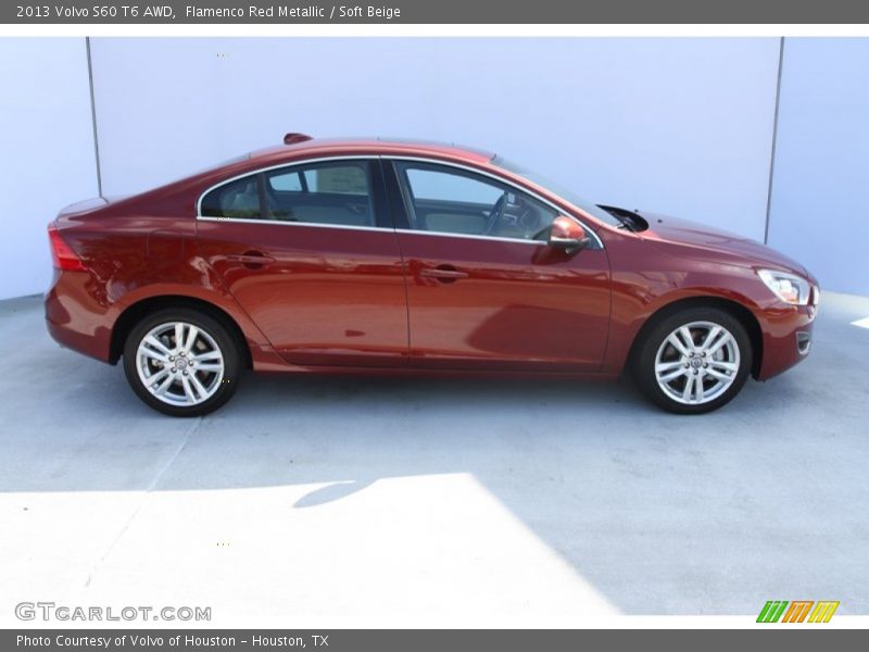 Flamenco Red Metallic / Soft Beige 2013 Volvo S60 T6 AWD