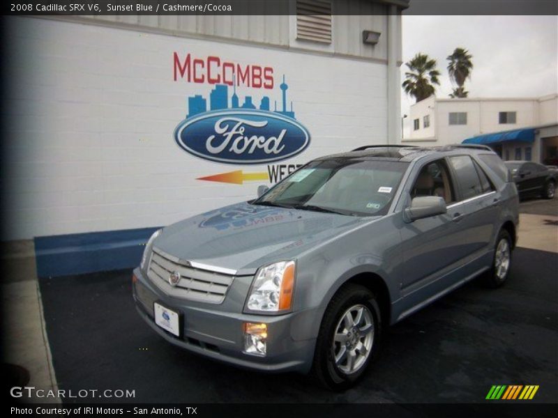 Sunset Blue / Cashmere/Cocoa 2008 Cadillac SRX V6