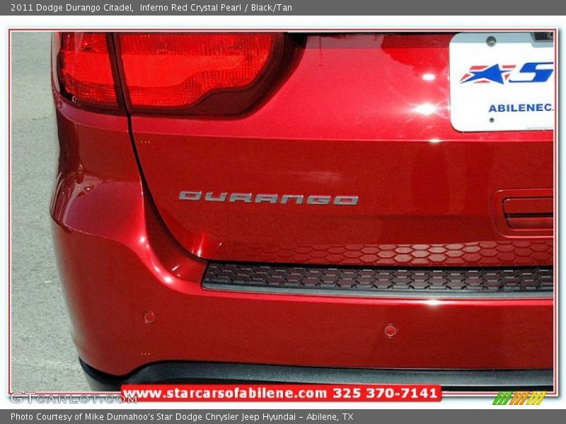 Inferno Red Crystal Pearl / Black/Tan 2011 Dodge Durango Citadel