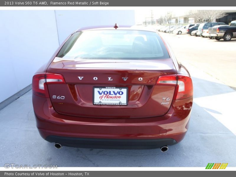 Flamenco Red Metallic / Soft Beige 2013 Volvo S60 T6 AWD
