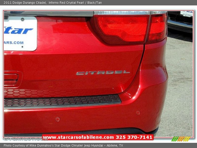 Inferno Red Crystal Pearl / Black/Tan 2011 Dodge Durango Citadel