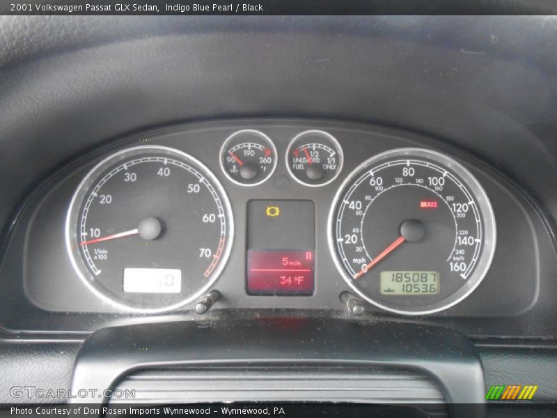 2001 Passat GLX Sedan GLX Sedan Gauges