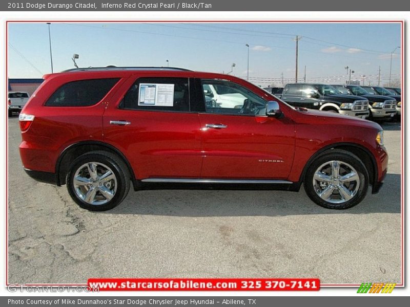 Inferno Red Crystal Pearl / Black/Tan 2011 Dodge Durango Citadel