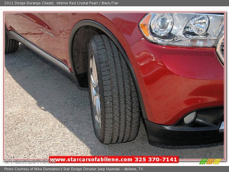 Inferno Red Crystal Pearl / Black/Tan 2011 Dodge Durango Citadel