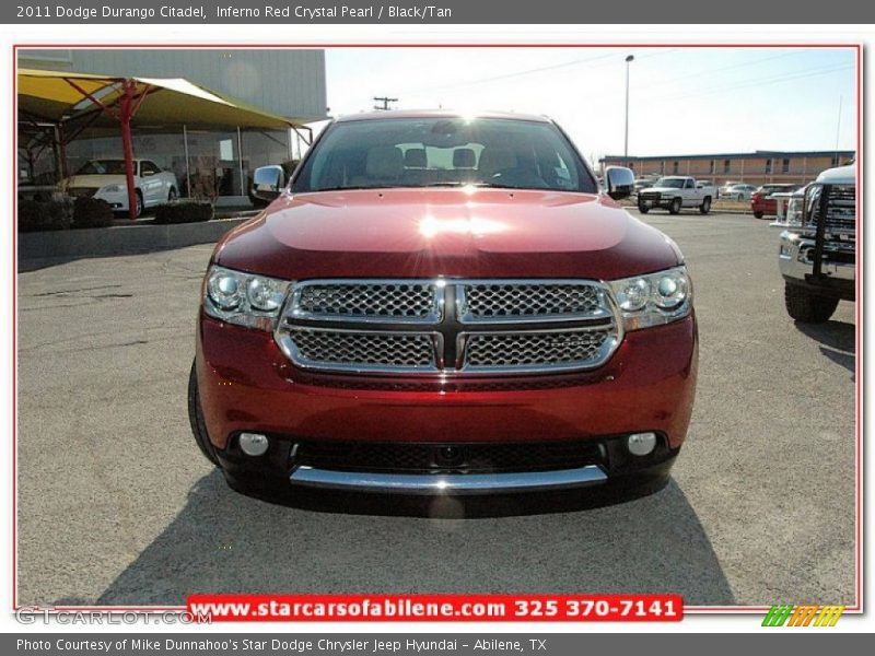 Inferno Red Crystal Pearl / Black/Tan 2011 Dodge Durango Citadel